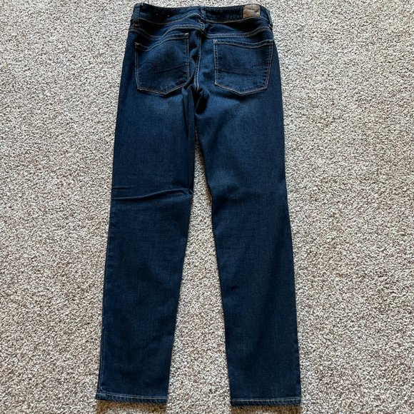American Eagle 6 Regular Dark Wash Blue Super Skinny Jeans - Picture 3 of 6